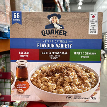 Image of Quaker Instant Oatmeal 66-Pack - 1 x 2.54 Kilos